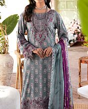 Ramsha Grey Viscose Suit- Pakistani Winter Dress