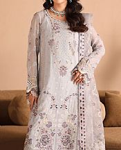 Ramsha Grey Chiffon Suit- Pakistani Designer Chiffon Suit