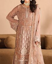 Ramsha Cavern Pink Chiffon Suit- Pakistani Designer Chiffon Suit