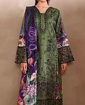 Ramsha Green Lawn Suit- Pakistani Lawn Dress