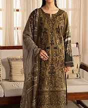 Olive Green Lawn Suit