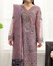 Ramsha Lavender Organza Suit- Pakistani Chiffon Dress