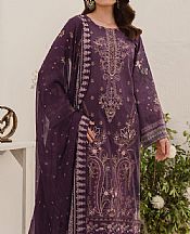 Ramsha Purple Taupe Lawn Suit- Pakistani Lawn Dress