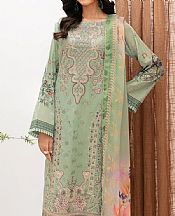 Ramsha Sage Green Lawn Suit- Pakistani Designer Lawn Suits