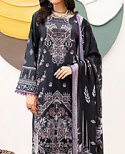 Ramsha Black Lawn Suit- Pakistani Designer Lawn Suits