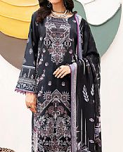 Ramsha Black Lawn Suit- Pakistani Lawn Dress