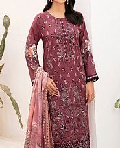 Ramsha Dark Rose Lawn Suit- Pakistani Lawn Dress
