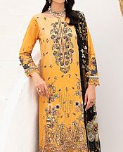 Ramsha Butterscotch Lawn Suit- Pakistani Designer Lawn Suits