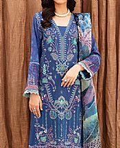 Ramsha Blue Jay Lawn Suit- Pakistani Designer Lawn Suits
