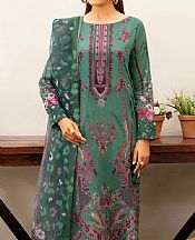 Ramsha Slate Green Lawn Suit- Pakistani Designer Lawn Suits