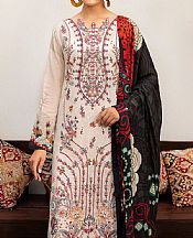 Ramsha Ivory Lawn Suit- Pakistani Designer Lawn Suits