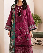 Ramsha Raspberry Rose Lawn Suit- Pakistani Lawn Dress