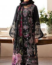 Ramsha Black Lawn Suit- Pakistani Designer Lawn Suits