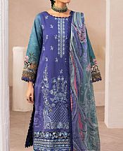 Ramsha Blueberry Lawn Suit- Pakistani Lawn Dress