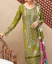 Ramsha Citron Green Lawn Suit- Pakistani Designer Lawn Suits