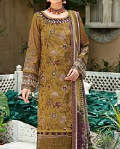 Ramsha Olive Lawn Suit- Pakistani Designer Lawn Suits