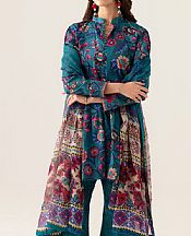 Ramsha Teal Lawn Suit- Pakistani Lawn Dress