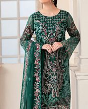 Emerald Green Chiffon Suit- Pakistani Chiffon Dress