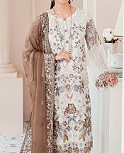 Off-white Chiffon Suit- Pakistani Chiffon Dress