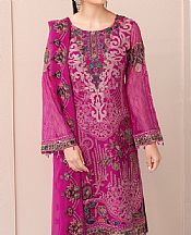 Ramsha Magenta Chiffon Suit- Pakistani Chiffon Dress