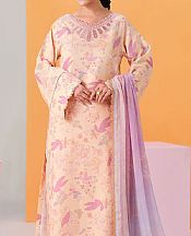 Peach Lawn Suit