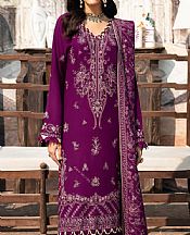 Ramsha Egg Plant Karandi Suit- Pakistani Winter Dress