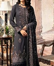 Ramsha Vampire Grey Karandi Suit- Pakistani Winter Dress