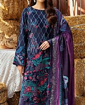 Ramsha Navy Blue Karandi Suit- Pakistani Winter Clothing