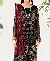 Ramsha Black Chiffon Suit- Pakistani Chiffon Dress