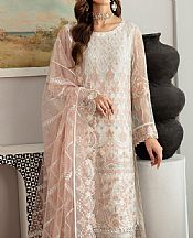 Ramsha Off-white Chiffon Suit- Pakistani Designer Chiffon Suit