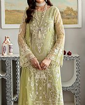 Ramsha Light Green Chiffon Suit- Pakistani Designer Chiffon Suit