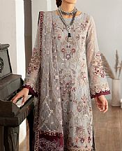 Ramsha Slate Grey Chiffon Suit- Pakistani Chiffon Dress