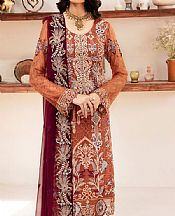 Rust Chiffon Suit