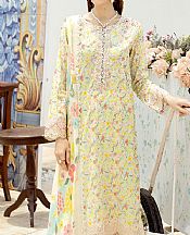 Ramsha Lime Green Lawn Suit- Pakistani Lawn Dress