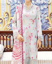 Ramsha Sky Blue Lawn Suit- Pakistani Lawn Dress