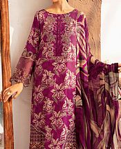 Ramsha Purple Lawn Suit- Pakistani Designer Lawn Suits