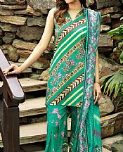 Ramsha Emerald Green Lawn Suit- Pakistani Lawn Dress