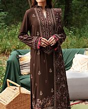 Ramsha Dark Brown Karandi Suit- Pakistani Winter Dress