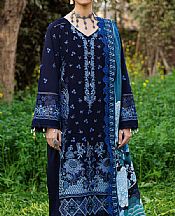 Ramsha Blue Zodiac Lawn Suit- Pakistani Designer Lawn Suits