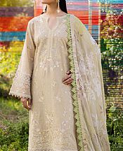 Ramsha Beige Lawn Suit- Pakistani Lawn Dress