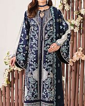 Navy Blue Lawn Suit