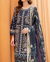 Ramsha Navy Blue Lawn Suit- Pakistani Lawn Dress