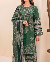 Ramsha Viridian Green Lawn Suit- Pakistani Designer Lawn Suits