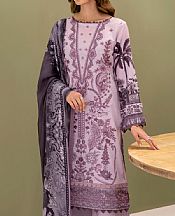 Ramsha Mauve Lawn Suit- Pakistani Designer Lawn Suits