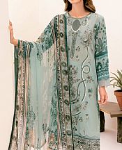 Ramsha Light Turquoise Lawn Suit- Pakistani Designer Lawn Suits