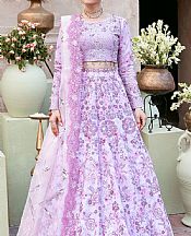 Ramsha Lavender Raw Silk Suit- Pakistani Chiffon Dress