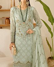 Ramsha Sea Mist Chiffon Suit- Pakistani Chiffon Dress