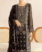 Ramsha Black Chiffon Suit- Pakistani Designer Chiffon Suit