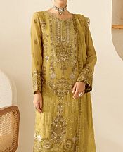 Ramsha Harvest Gold Chiffon Suit- Pakistani Chiffon Dress