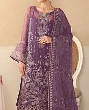 Ramsha Mauve Chiffon Suit- Pakistani Designer Chiffon Suit